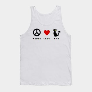 peace,love,cat Tank Top